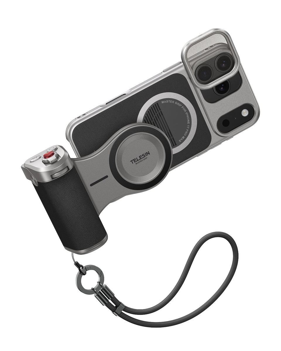 TELESIN カメラグリップセット フィルター3種 iPhone17pro TELESIN Master Grip Filter Kit for iPhone 17 Pro/Max – UV CPL VND