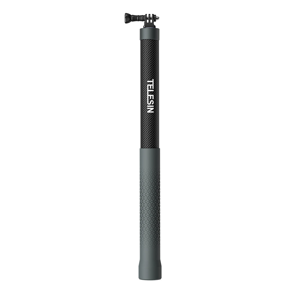 TELESIN Bastone Selfie In Fibra Di Carbonio Invisibile – 1,16 M Estensibile – Per Insta360 One X2/X3 E Action Cam – Vite 1/4