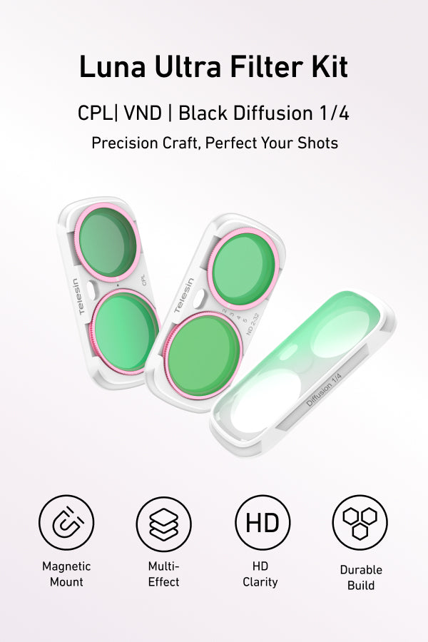 Telesin Luna Ultra Filter Kit CPL| VND | Black Diffusion 1/4