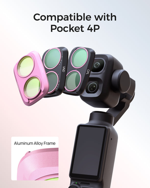 Telesin Pocket 4P Filter Kit Cool Rose +CPL +VND