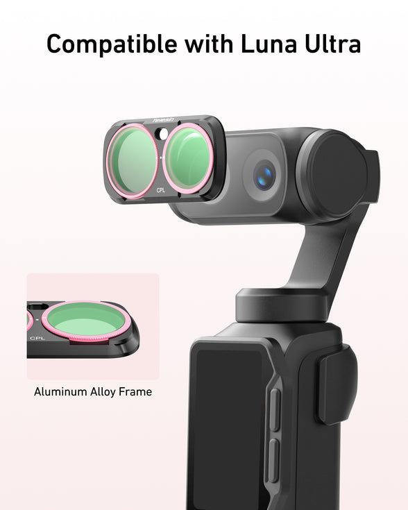 Telesin CPL+VND+1/4 Black Diffusion Filter Kit for Insta360 Luna Ultra