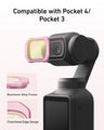 Telesin Pocket 4/3 Filter Kit (VND+ 1/4 Black Mist+Cool Rose+CPL)
