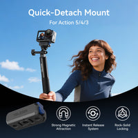 TELESIN Quick-Detach Mount For Action 5/4/3