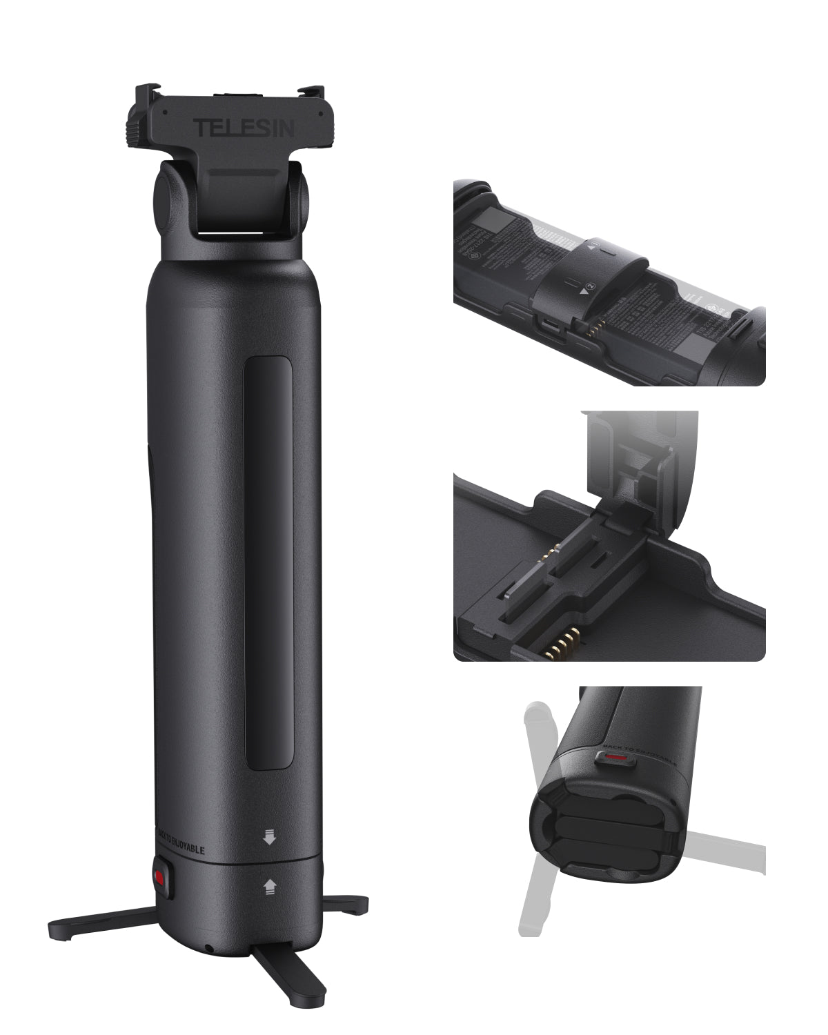 Telesin Handheld Charging Case for Action 6 /Action 5 Pro /Osmo 360
