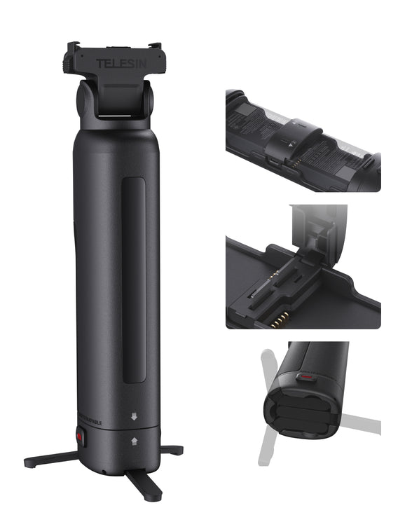 Telesin Handheld Charging Case for Action 6 /Action 5 Pro /Osmo 360