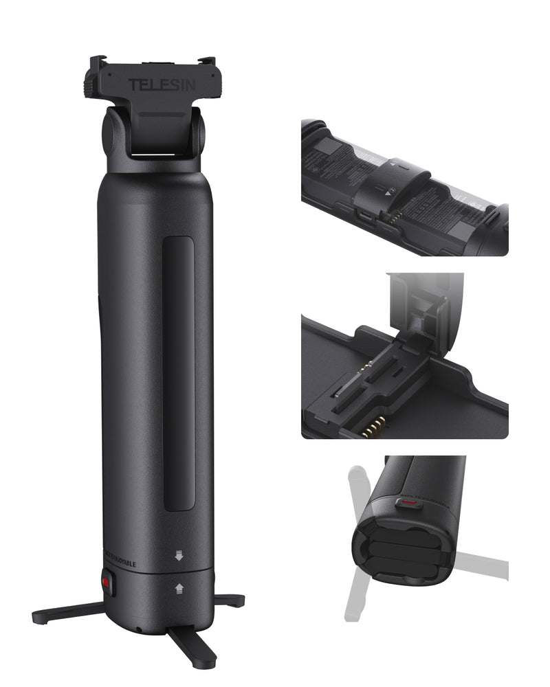 Telesin Action Handheld Charging Case for Action 6/5Pro/Osmo 360