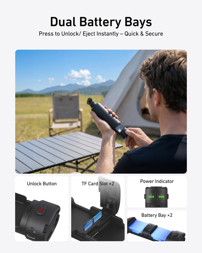 Telesin Action Handheld Charging Case for Action 6/5Pro/Osmo 360