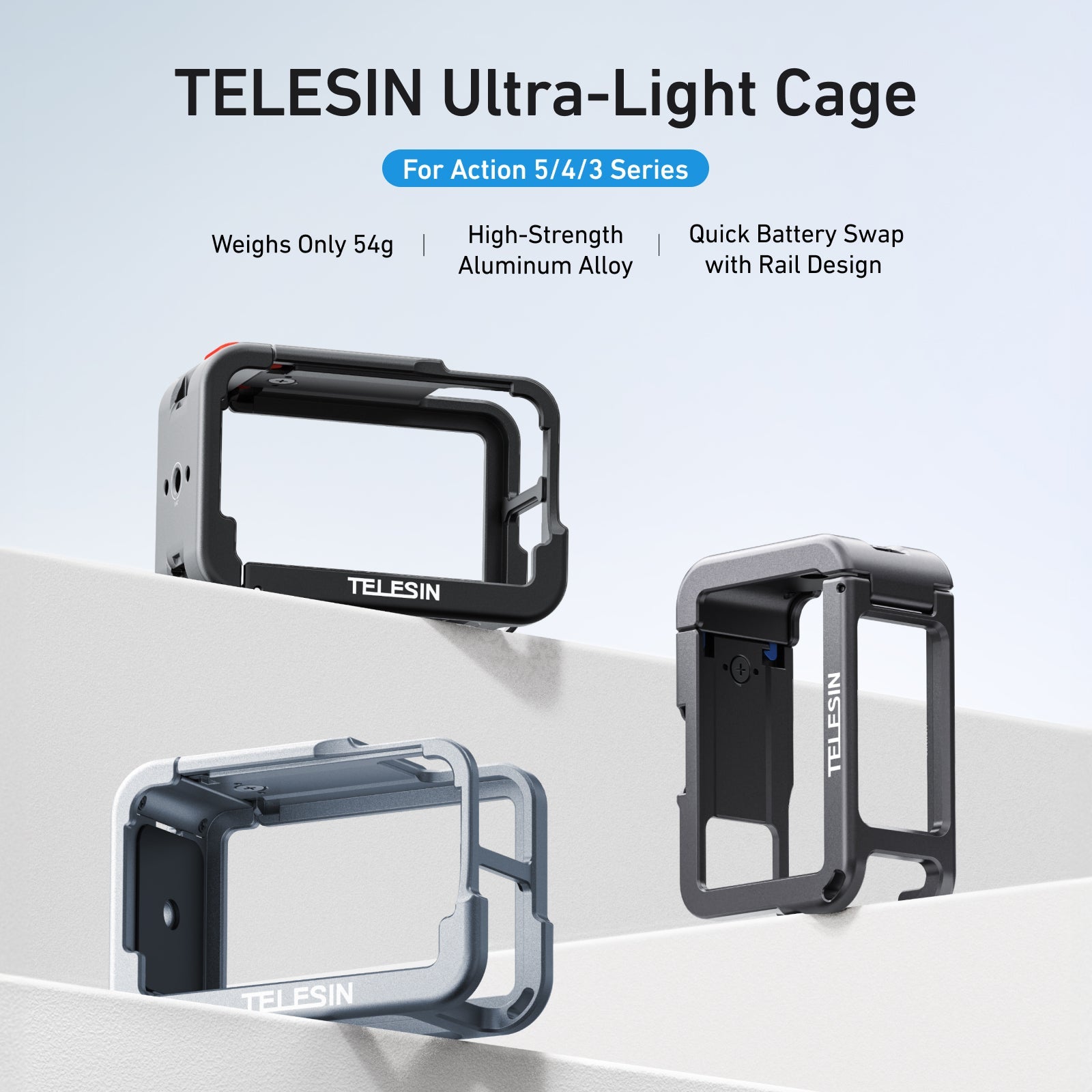 TELESIN Ultra-Light Cage For Action 5/4/3 Series telesinstore