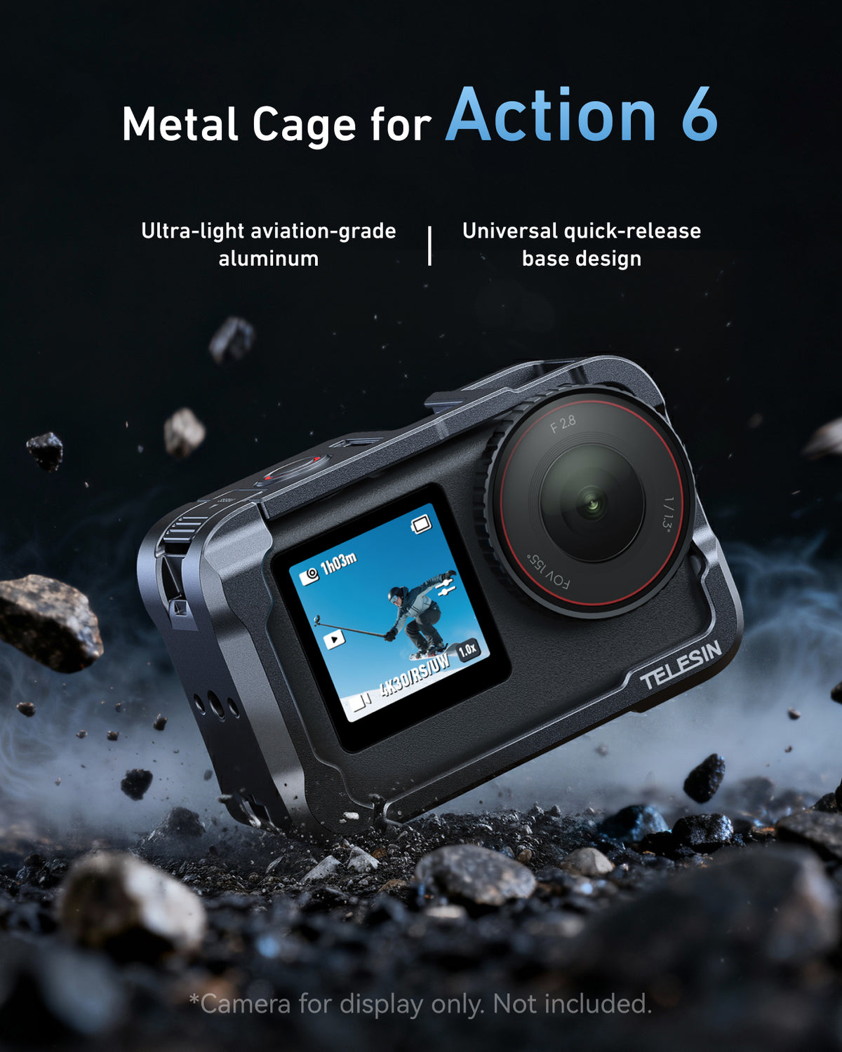 Telesin Metal Cage for Action 6
