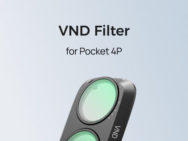 Telesin VND 2-32 Adjustable ND Filter for DJI Osmo Pocket 4P (Black)