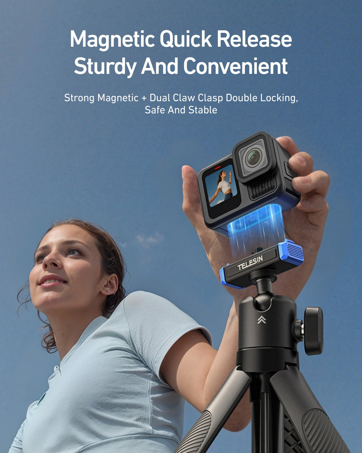 Mini Selfie Stick for GoPro 13 telesinstore