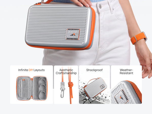 Telesin DisAdv DIY Accessory Storage Bag for Action Cameras