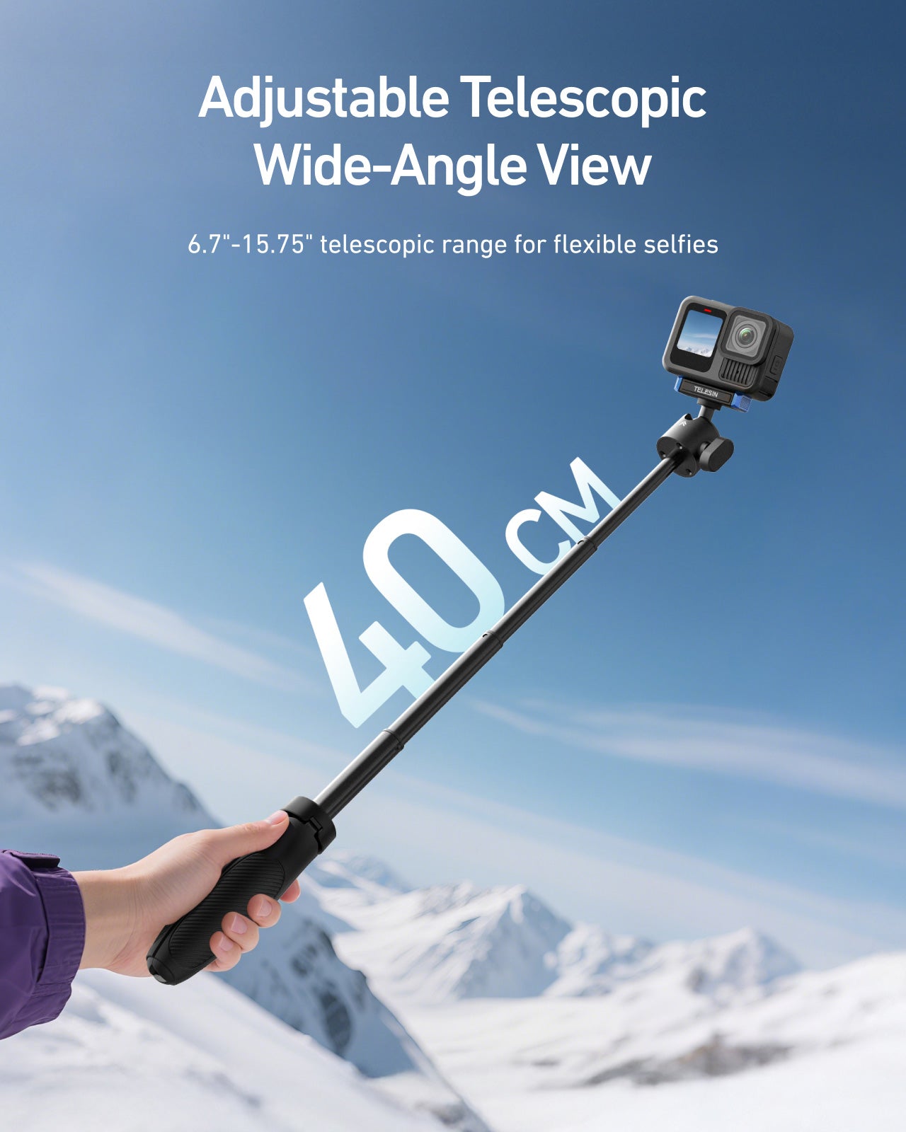 Mini Selfie Stick for GoPro 13 telesinstore