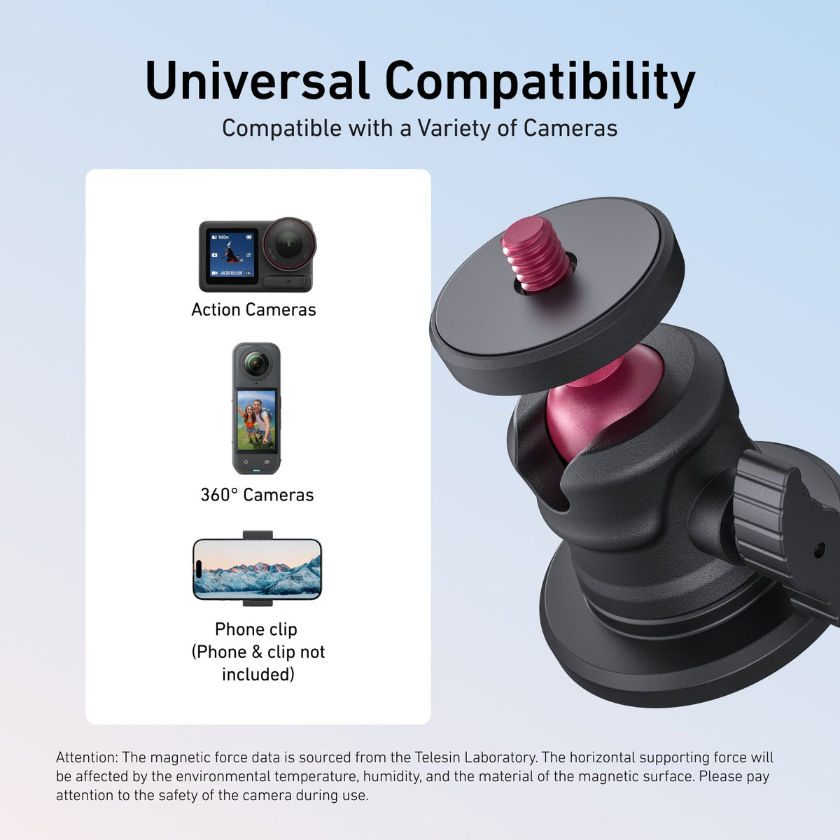 Telesin Magnetic Mount for Action Camera telesinstore