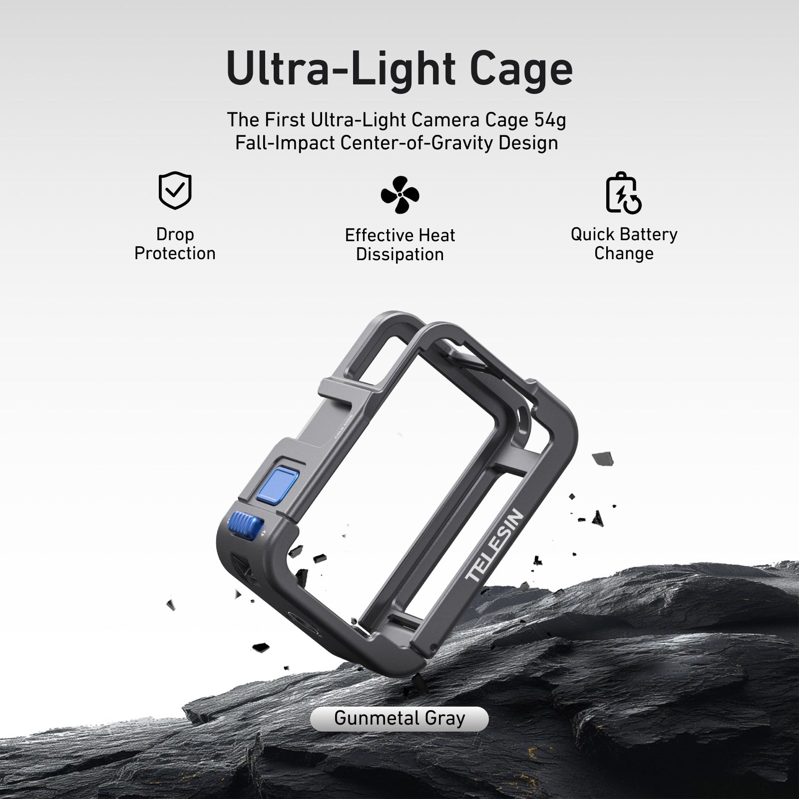 TELESIN Ultra-Light Cage For Action 5/4/3 Series telesinstore