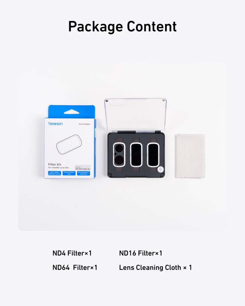 Telesin Luna Ultra Filter Kit ND4 | ND16 | ND64