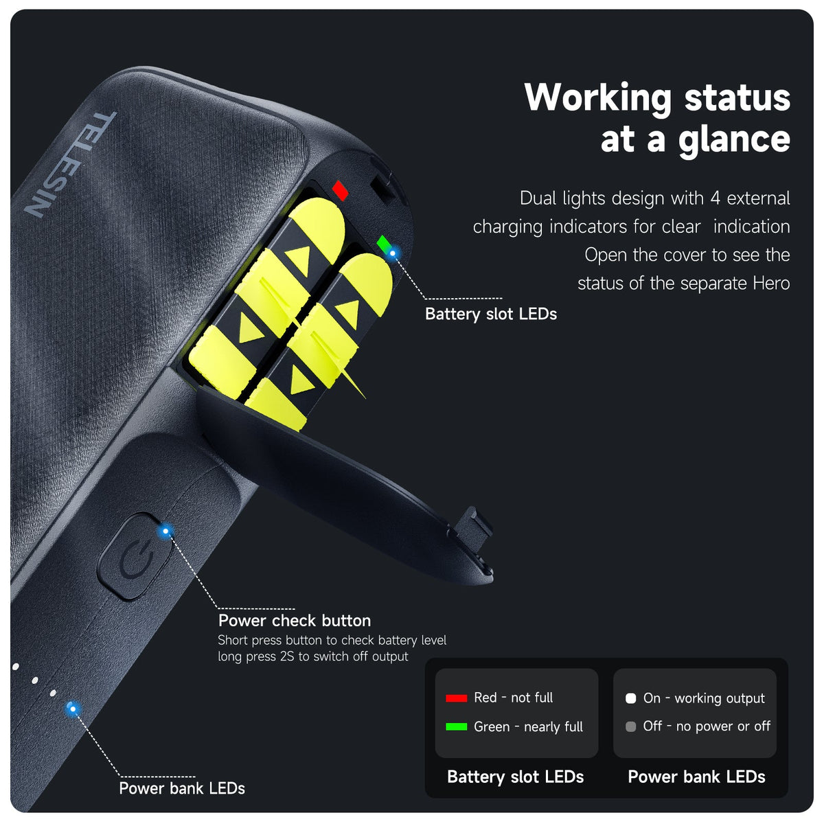 Power Bank For Hero 13 Battery telesinstore