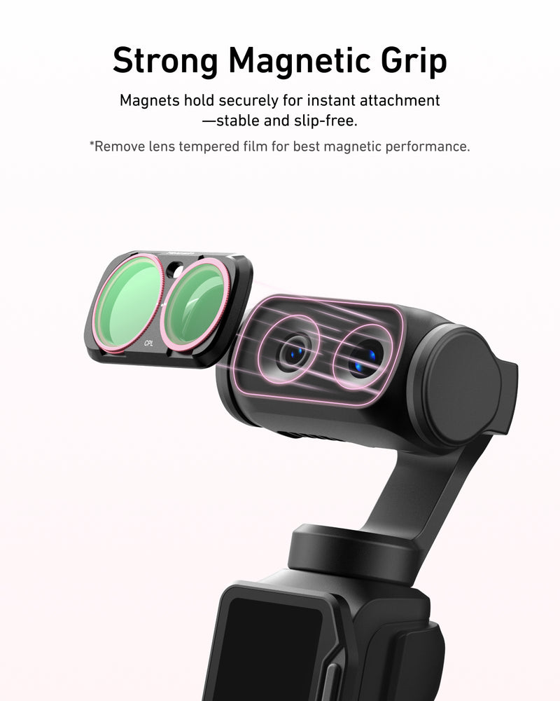 Telesin CPL+VND+1/4 Black Diffusion Filter Kit for Insta360 Luna Ultra