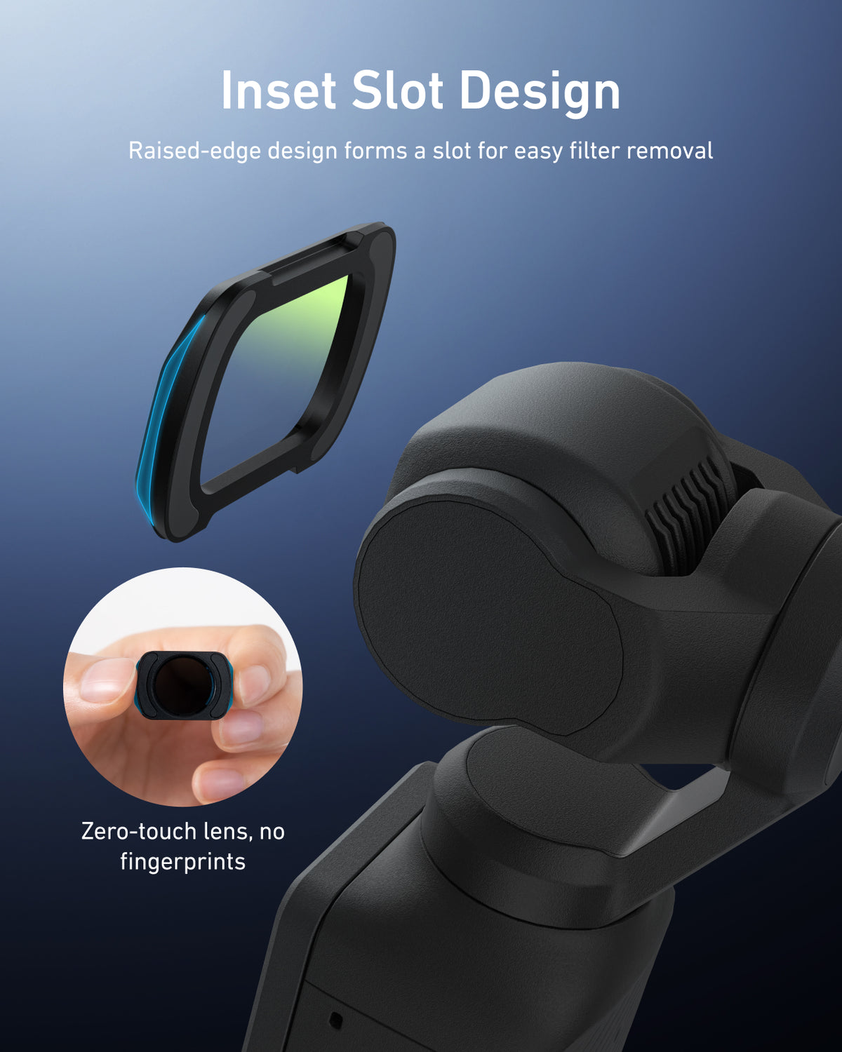 Telesin Filter Kits (CPL/VND/ 1/4 Black Mist) for Pocket 4/3
