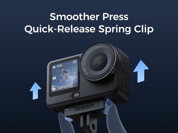 Telesin Dual-Direction Magnetic Quick-Release Base for DJI Osmo Action 6