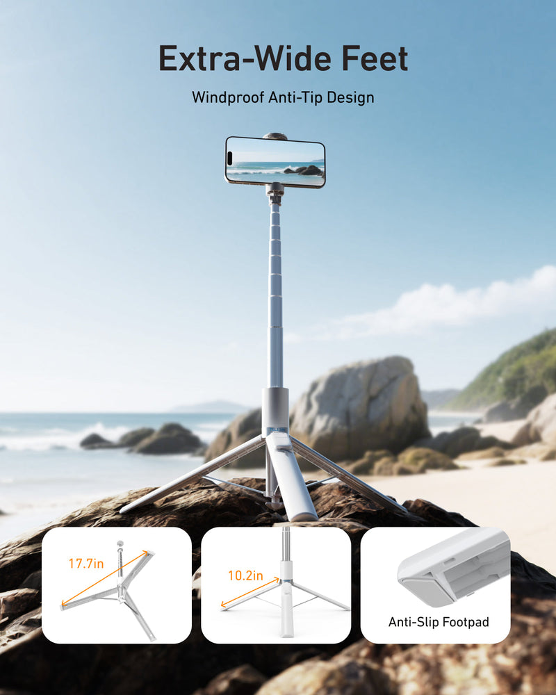 1.8m portable selfie stick tripod telesinstore
