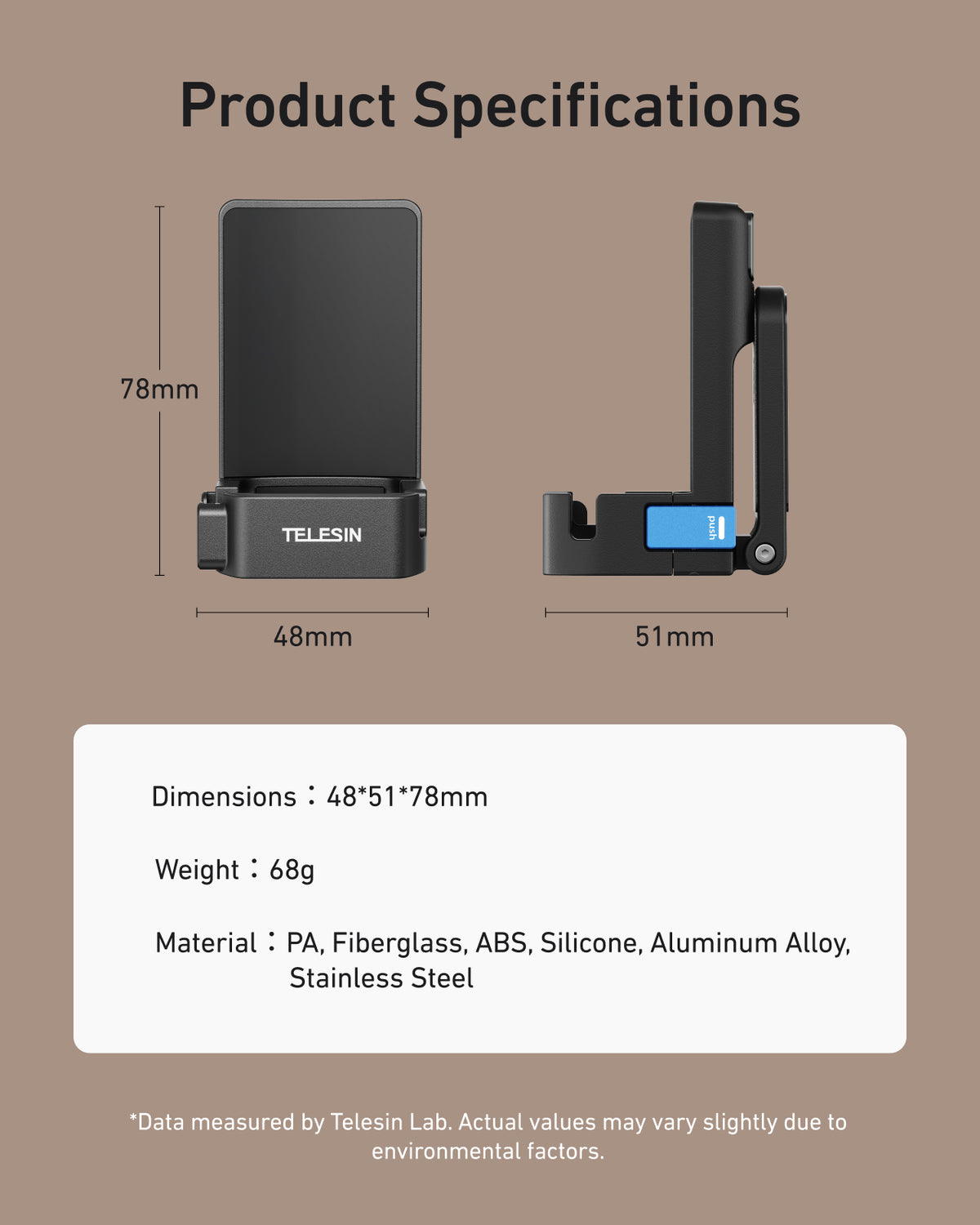 Telesin Magnetic Mount Stand for Osmo Pocket 4/3