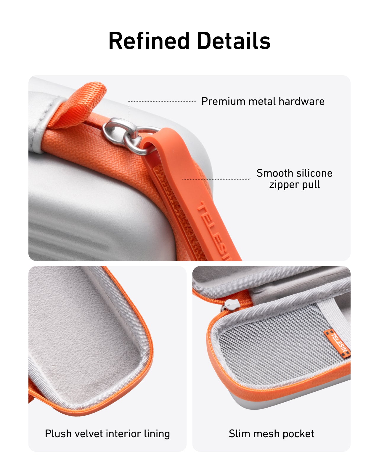 DJI Osmo Pocket 4 protective case silver
