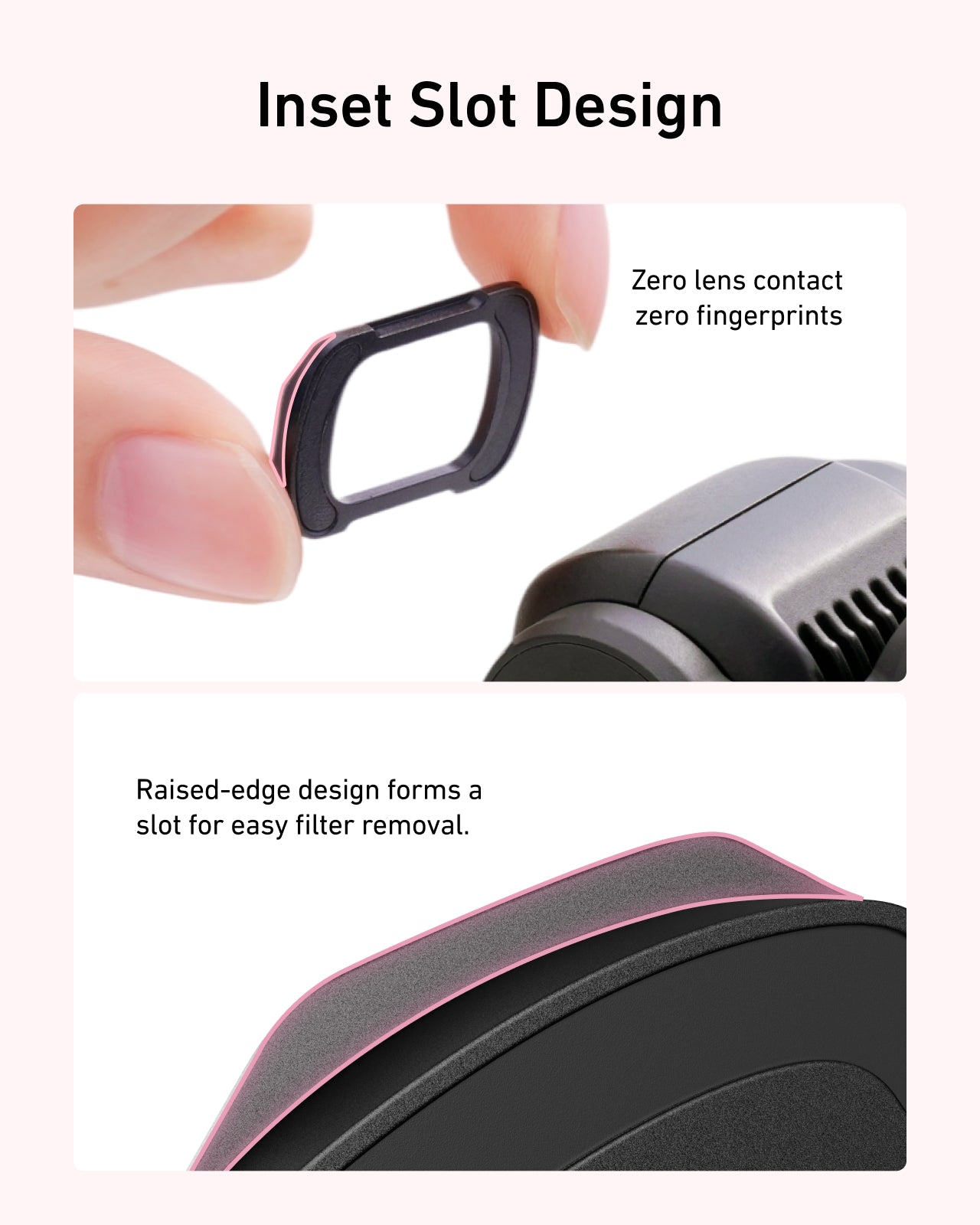 Telesin Pocket 4/3 Filter Kit (VND+ 1/4 Black Mist+Cool Rose+CPL)
