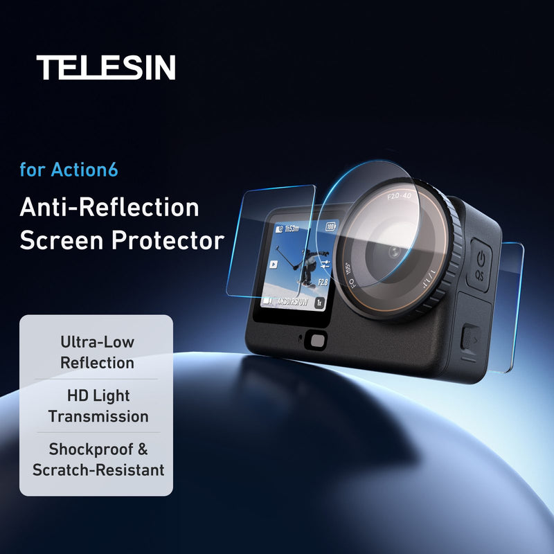 Telesin AR Tempered Glass Screen Protector for DJI Osmo Action 6