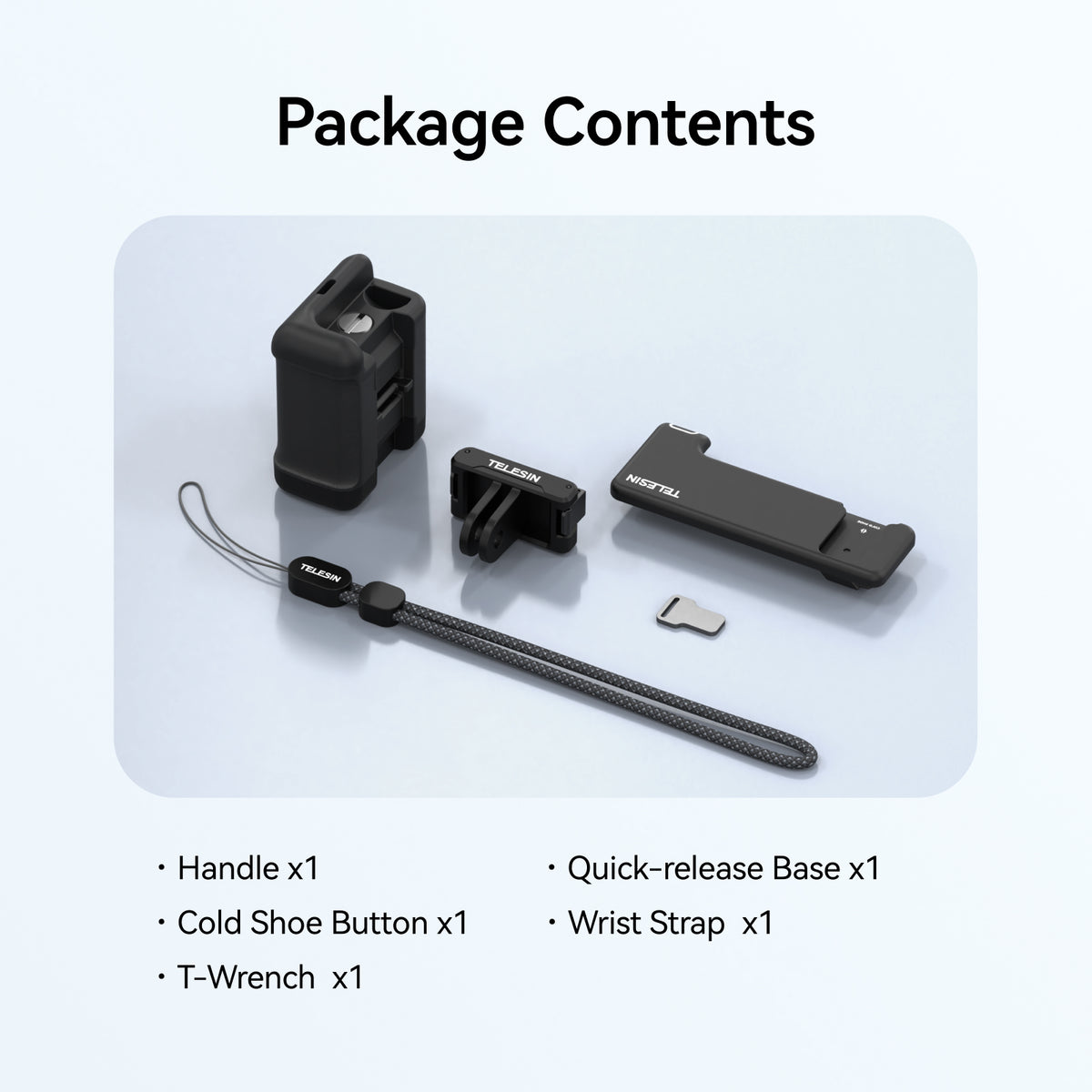 Telesin AC543 Street Grip Handle Kit for Action 3-5