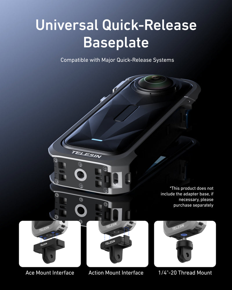 TELESIN Full Cage Protection for Insta360 X5 telesinstore