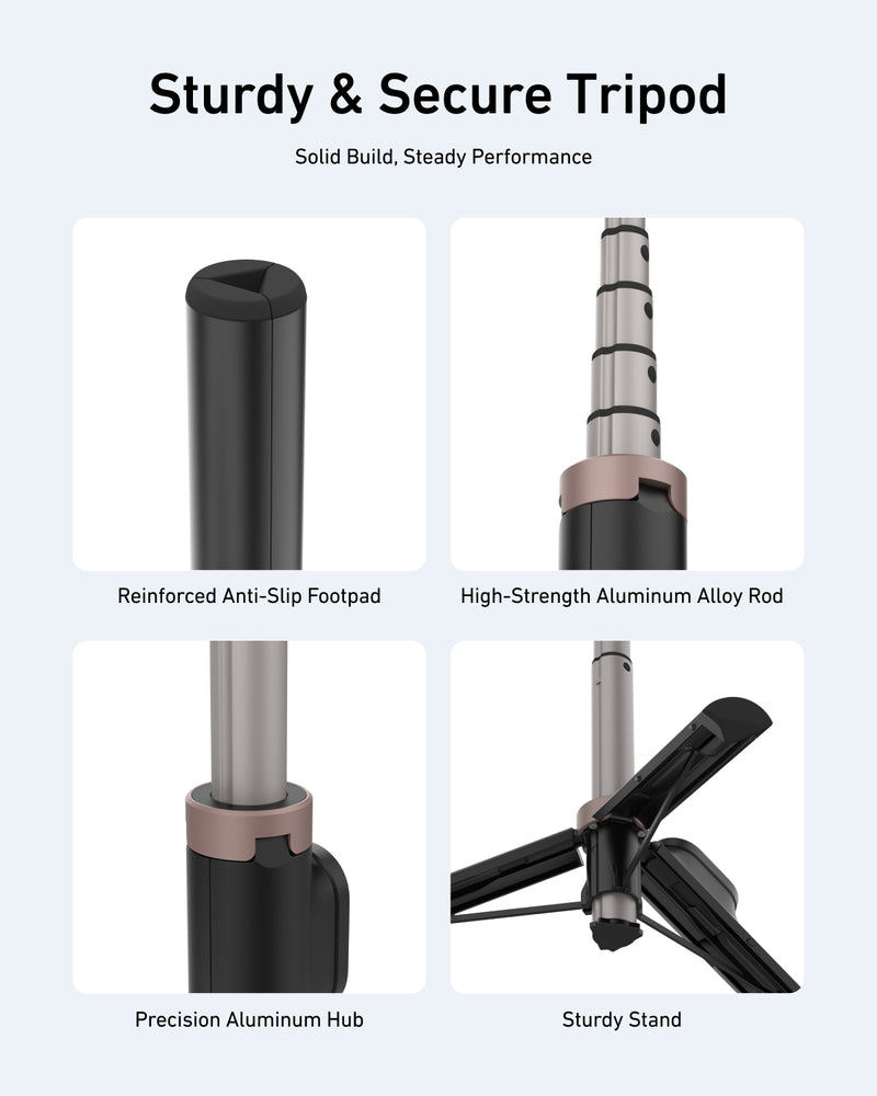 Vlog Remote Selfie Stick for DJI/GoPro/Smartphones