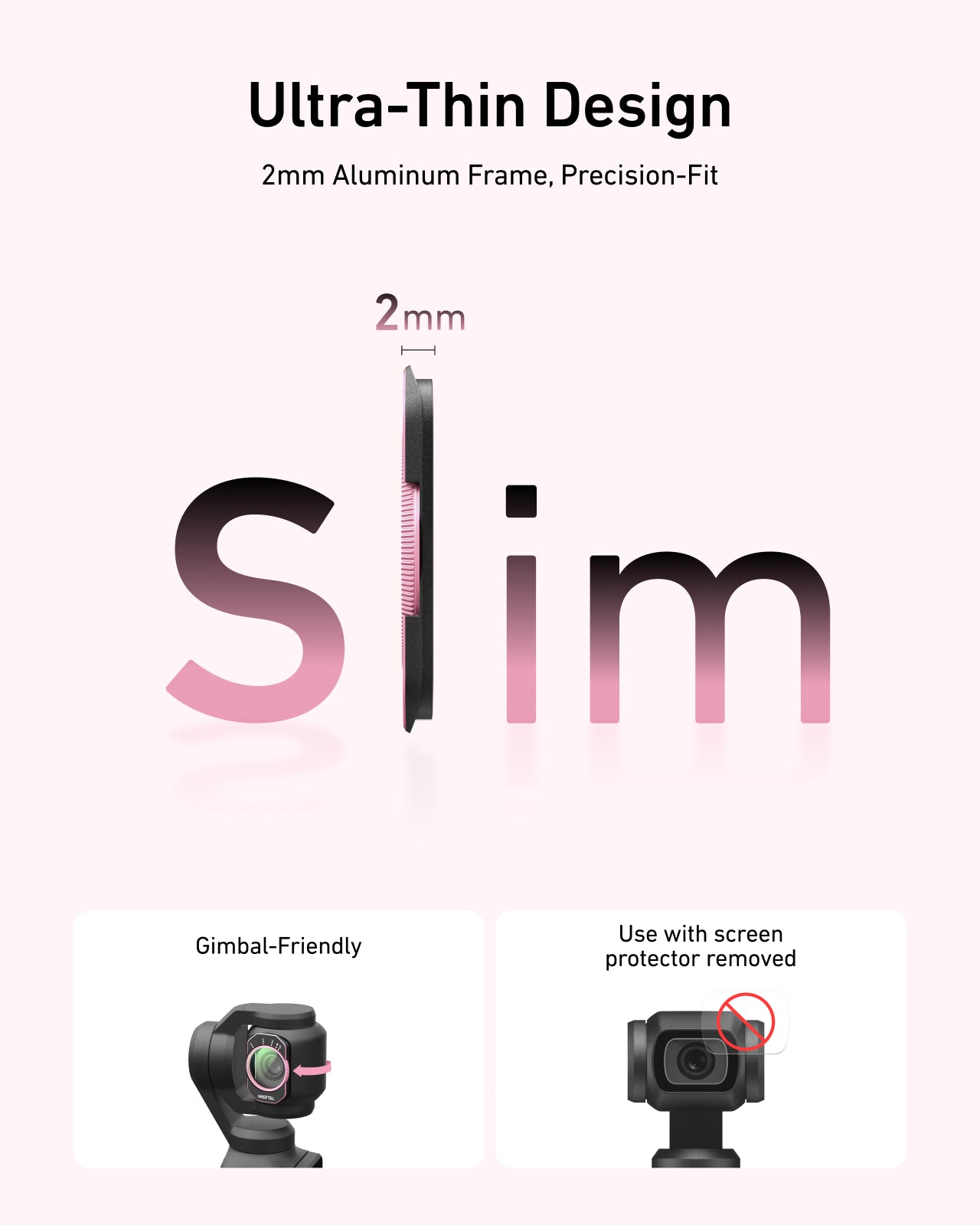 Telesin Pocket 4/3 Filter Kit (VND+ 1/4 Black Mist+Cool Rose+CPL)