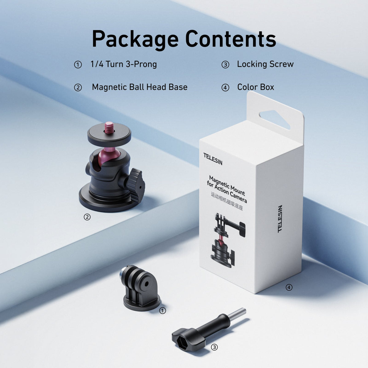 Telesin Magnetic Mount for Action Camera telesinstore