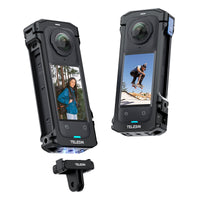 Telesin Full Metal Expansion Cage For Insta360 X4 telesinstore