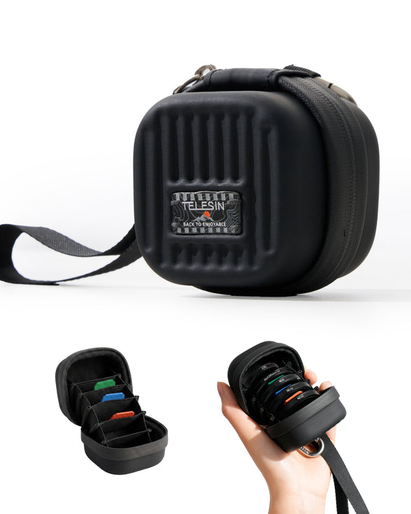 Telesin Lens Filter Case for Action Camera(Black)