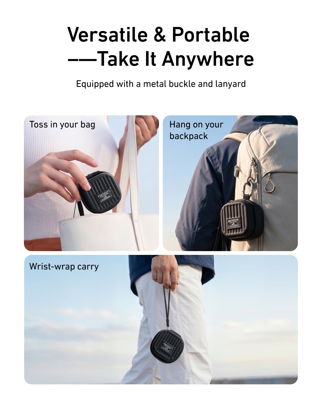 Telesin Lens Filter Case for Action Camera(Black)