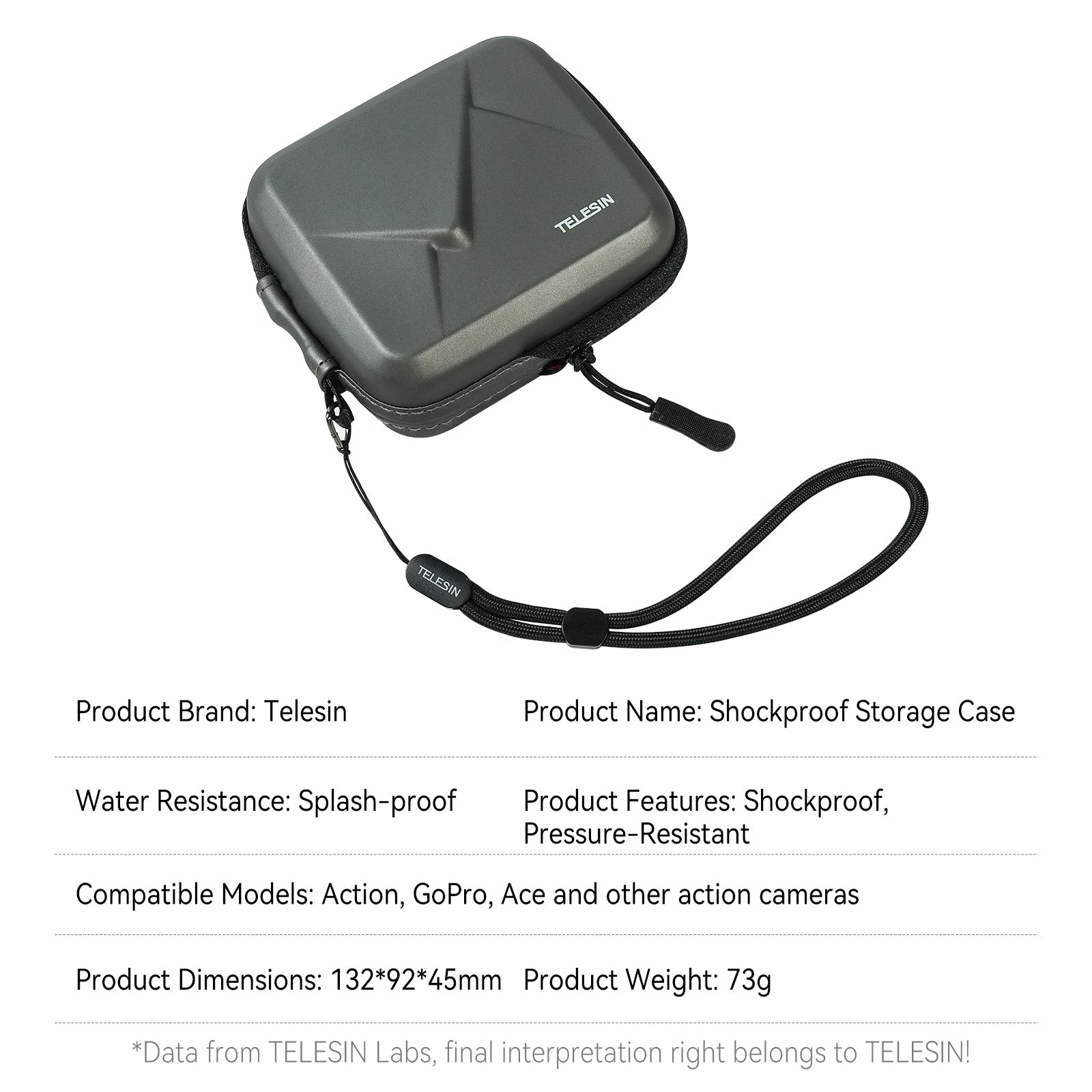 Telesin Shockproof & Pressure-Resistant Storage Case telesinstore