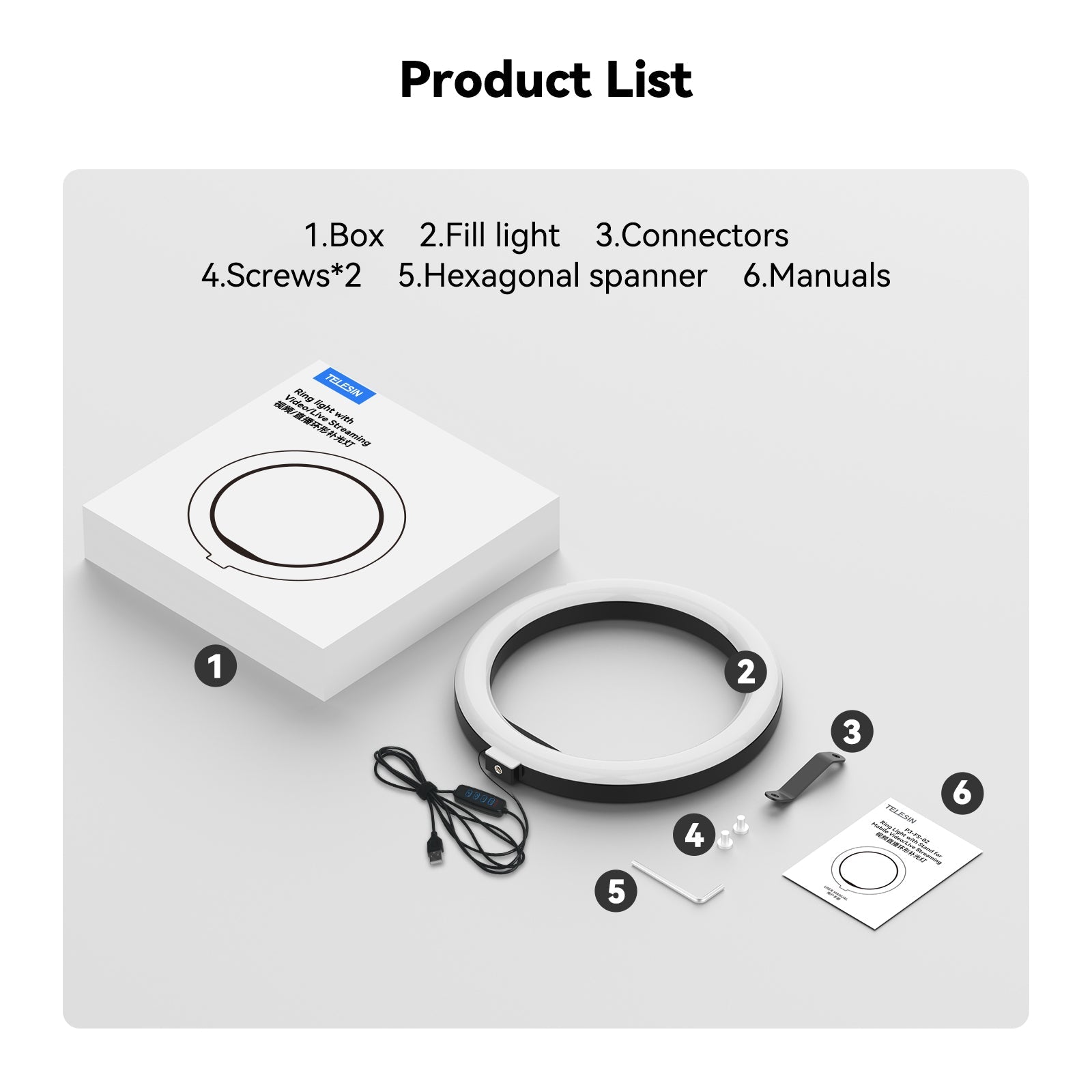 TELESIN Selfie Ring Light telesinstore