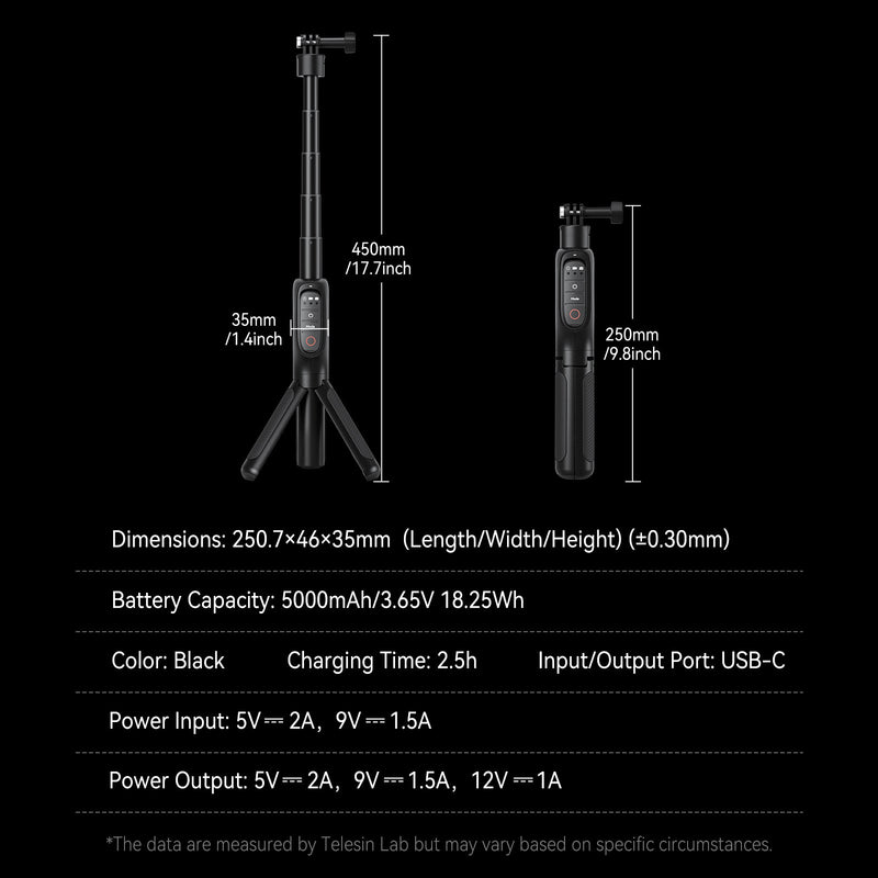 Shorty Rechargeable Selfie Stick telesinstore