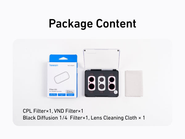 Telesin Luna Ultra Filter Kit CPL| VND | Black Diffusion 1/4