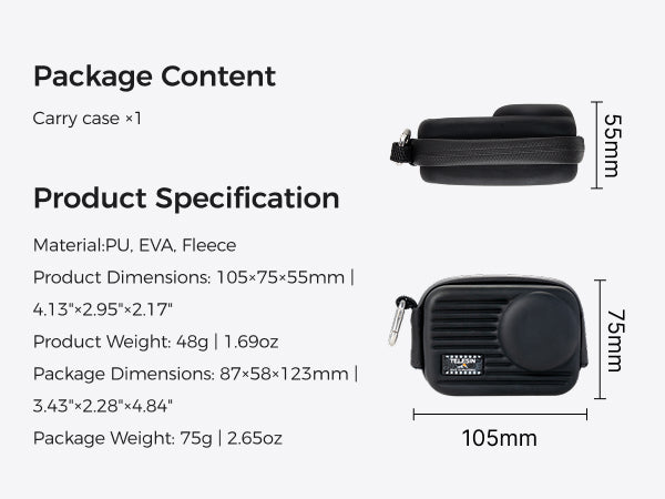 Telesin DisAdv Body Case for DJI Osmo Action 6/5 Pro