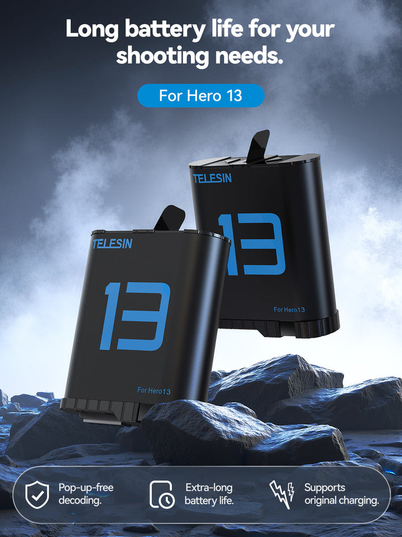 Rechargeable Lithium-ion Battery For Hero 13 telesinstore