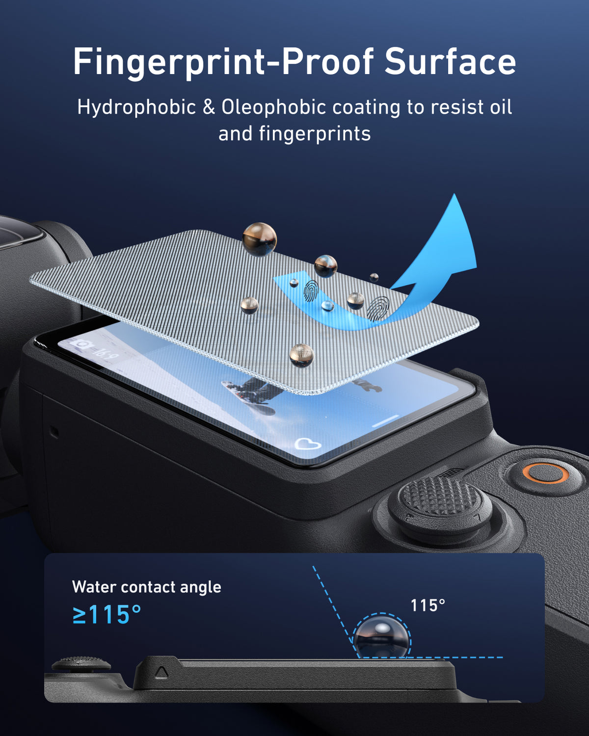 Telesin Anti-Reflection Screen Protector for Pocket 4/3