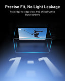 DJI Pocket 3 demo showing reduced reflections with TELESIN anti-reflection screen protector applied