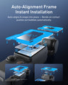 DJI Pocket 3 demo showing reduced reflections with TELESIN anti-reflection screen protector applied