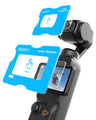 Creator holding DJI Pocket 3 with TELESIN AR screen protector while filming outdoors
