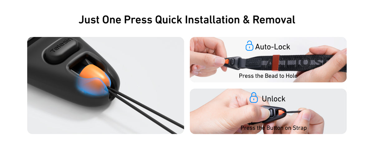 Telesin DisAdv Quick-Release Camera Strap