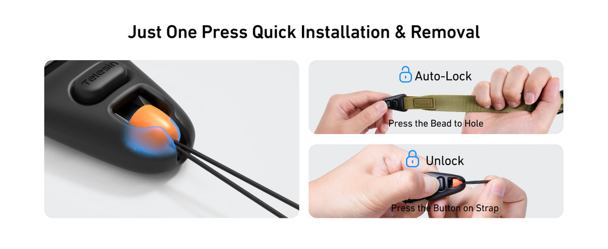 Telesin DisAdv Quick-Release Camera Strap