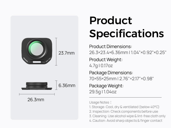 Telesin Wide-angle Lens for Luna Pro